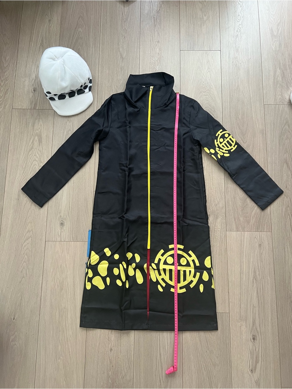 Trafalgar Law Cosplay Costume - Adult Unisex Small. Hat included.